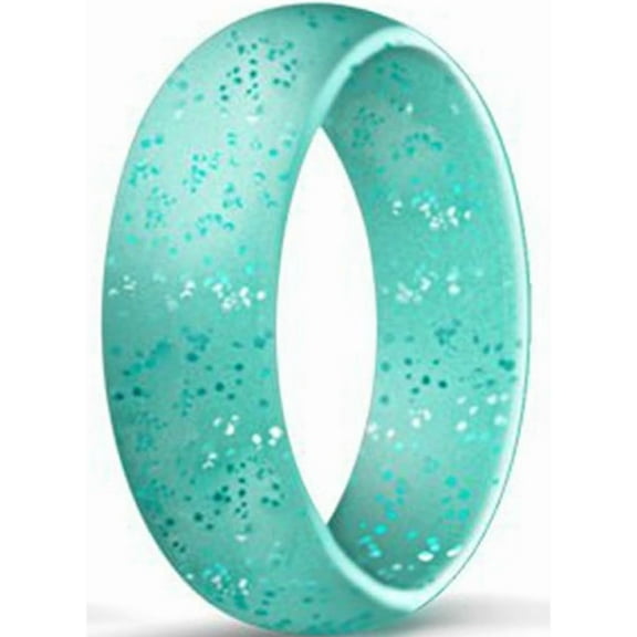 6mm Width Medical Grade Silicone Material Dome Style Wedding Band Ring