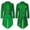 Green, variant on Men's Long Sleeve Sequin Tailcoat Tuxedo Jacket Shiny Blazer Coat with Bow Tie Costume for Halloween Yellow