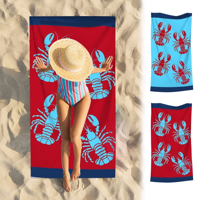 Beach Towel for Sand-Free Drying - Large Microfiber Quick Dry Travel Towel for Pool, Yoga, and Beach