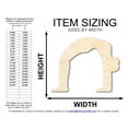 thumbnail image 2 of Unfinished Wood Yoga Wheel Pose Shape | DIY Craft Cutout 8" / 1/8", 2 of 3