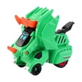 thumbnail image 1 of Juguete de dinosaurio transformable, vehículo de juego para niños, educativo para niños y niñas. Triceratops Verde, 1 of 9