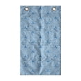 thumbnail image 1 of Abstract Hanging Pocket Organizer, Monochrome Psychedelic Pattern with Triangles and Stripes Composition, Printed Polyester Storage Bag with Pockets, 21" x 31", Sea Blue and White, 1 of 2