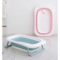 thumbnail image 4 of Bañera Bebé Plegable Tina Baño Con Cojin Casa Viaje Portatil Azul, 4 of 5