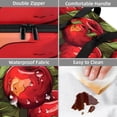 thumbnail image 4 of Fruit Large Capacity Double Layered Insulated Refrigerated Lunch Bag with Two Compartments, Carry Handle - 7.1x11.4x16.1 Inches, 4 of 6