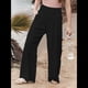 thumbnail image 3 of Pantalones Palazzo de para Mujer Negro M, 3 of 10