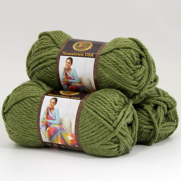 Lion Brand Yarn Hometown USA Acrylic Yarn, 3Pack
