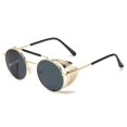 thumbnail image 1 of Gafas de sol estilo steampunk, gafas de sol con personalidad, gafas de sol redondas vintage, gafas de sol con clasificación de protección, 1 of 5