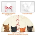 thumbnail image 4 of Lsque Four Cats Watching Rain Print Christmas Tree Skirt, Tree Skirt with Ties or Velcro, Perfect for Holiday Decorations, Halloween, and New Year-48", 4 of 7