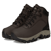Columbia Newton Explorer Waterproof Hiking Boots for Men - Cordovan/Stone Green - 10.5M