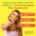 thumbnail image 4 of Human Beanz Fiber Jelly Beans for Adults, Prebiotic Fiber Supplement for Digestive Health, Chicory Root Inulin, Vegetarian Gluten-Free Kosher Halal, 150 Lemon Gummies, 4 of 9