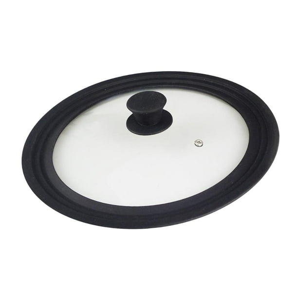 Tapa universal para ollas, sartenes y sartenes de vidrio templado resistente al calor. 16 a 18 a 20CM
