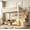 White, variant on Soges Twin Size Metal Loft Bed with Storage Stairs&Shelves, Modern Metal Loft Bed Frame With Large Under-Bed Space for Bed Room, No Box Spring Needed, Black