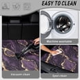 thumbnail image 5 of COEQINE Universal Trunk Liner for Dogs Cats, All Season Washable Cargo Cover Heavy Duty Rear Trunk Mat for for SUV Sedan Truck, 29" x 39", Dark Purple Gold Marble, 5 of 7