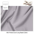 thumbnail image 5 of PiccoCasa 4 Pcs 100% Combed Cotton Soft Luxury Solid Pillow Case King Pale Purple, 5 of 8