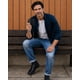 thumbnail image 2 of Cartera Hombre Piel Genuina Pull Up Ligero Curvas negro, 2 of 11