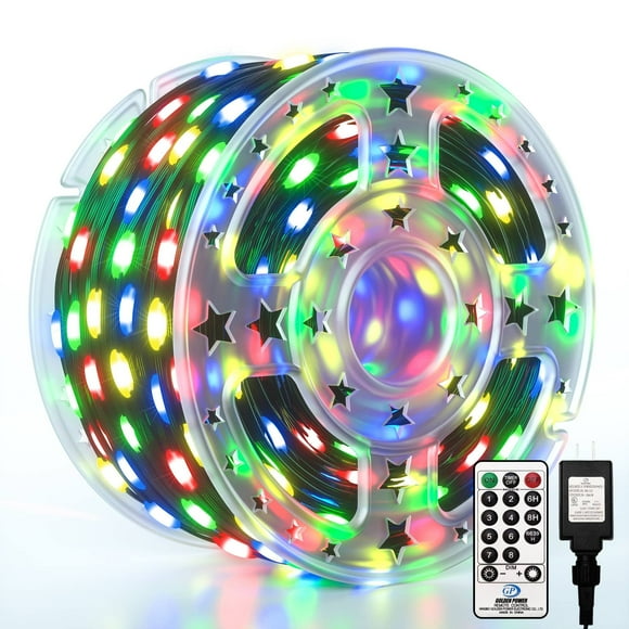 Christmas Lights Outdoor, 1000 LED 344FT Fairy String Lights Plug in Waterproof with Remote, 8 Modes with Timer for Indoor Decorations Bedroom Xmas Tree Holiday House Party Decor