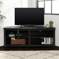 thumbnail image 3 of Walker Edison Corner TV Stand Console for TVs up to 64" - Black, 3 of 9