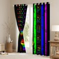 thumbnail image 5 of jejeloiu Colorful Graffiti Stripe Blackout Curtains Set of 2 (52x84 Each),Ride Sport Window Curtains,Abstract Geometric Lines Curtains and Drapes For Kids,Super Cozy Room Decor, 5 of 6
