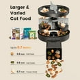 thumbnail image 5 of Oneisall 20 Cups/5L Automatic Cat Feeders for 2 Cats, PF09 Dual Automatic Cat Food Dispenser for Dry Food, Timed Auto Cat Feeder, 1-6 Meals Per Day, Black, 5 of 10