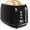 Black, variant on Retro 2 Slice Stainless Steel Toaster with 6 Bread Shade Settings, Bagel, Cancel, Defrost Function, Extra Wide Slot, Removable Crumb Tray