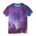 thumbnail image 4 of Toddler Baby Girls Short Sleeve 2t 3t 4t 5t 6t 7t T-Shirts Crew Neck T Shirts Summer Cute Soft Cotton Casual Tops Gibobby,3-4 Years,Dark Purple, 4 of 4
