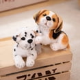 thumbnail image 3 of Kripyery Simulation Dog Doll 3-Postures 3D Eyes Cute Dalmatian/Beagle Plushies Ornament Realistic Stuffed Animal Puppy Doll Home Decoration Birthday Gift, 3 of 8