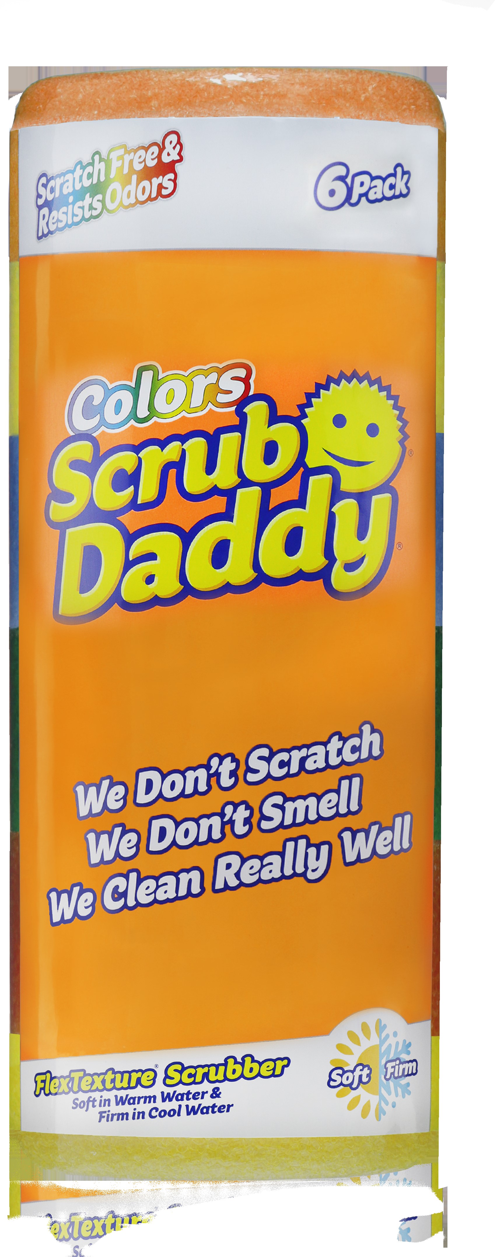 3 Pack Scrub Daddy Colors 6ct Roll