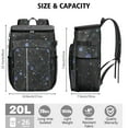 thumbnail image 3 of Starry Night Sky Cooler Backpack, Space and Cosmos Design with High-Performance Insulation, Leakproof for Outdoor Use, 3 of 6
