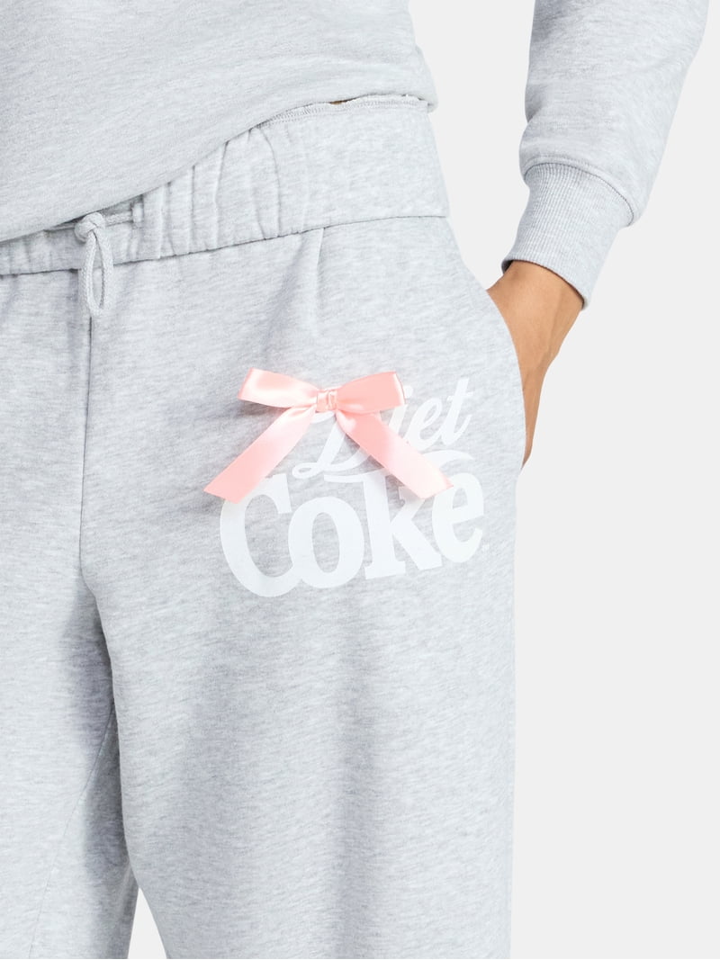 Coca-Cola, Junior's Graphic Fleece Sweatpants, Diet Coke, Sizes