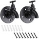 thumbnail image 1 of Juego de 2 Ganchos Decorativos para Colgar en la Pared para Ropa, Toallas, Bolsos, Paraguas y Sombreros Estilo Vintage e Industrial Negro en Forma de Grifo 10*9cm ShuxiuWang 9024735615248, 1 of 1