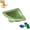 Green, variant on Triangular Drain Basket, Triangular Magnetic Drain Basket, Riangular Sink Strainer with Twist-Open Bottom, Corner Sink Draining Basket for Draining & Storage, Punch-Free Installation