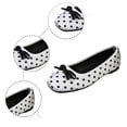 thumbnail image 4 of oqasdz Casual Shoes for Women Satin Slip On Ballet Shoes with Polka Dot Print and Bow Design Comfortable Fashion Loafers for Daily Wear Summer Outdoor, 4 of 6