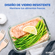 thumbnail image 4 of Juego de 12 Contenedores topper de Vidrio con 12 Tapas Herméticas Antiderrames Styrka, 4 of 9