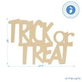 thumbnail image 3 of Wood Trick-or-Treat Cutouts 17-7/10 x 12 Inch, Pack of 50 Unfinished Wooden Cutouts for Crafting, Door Hangers, and DIY Halloween Décor, by Woodpeckers, 3 of 5