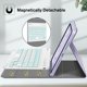thumbnail image 3 of Funda con teclado FINTIE para iPad mini 7th Gen 2024 de 8,3 pulgadas, color lila, 3 of 9