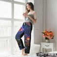 thumbnail image 5 of Salouo Jungle Path Glowing Mushrooms Print Women's Pajama Pants Casual Loose Sweatpants PJs Flowy Pants Drawstring Palazzo for Women Wide Leg Pants Lounge Pajama -Large, 5 of 8