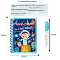 thumbnail image 2 of Libro de pintura al agua para niños, rompecabezas, libro mágico y silencioso, libro para colorear con grafitis para bebés, álbum de imágenes de agua clara, juguete, 2 of 4