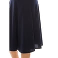 thumbnail image 5 of Women's Plus Size Classic Solid Flared Lightweight Midi A-line Skirt, 5 of 6