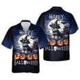 thumbnail image 3 of Happy Halloween Schnauzer Witch Pumpkins Bats Hawaiian Shirt Breathable Summer Unisex Merch Miniature Schnauzer Dog Lover - 13012, 3 of 6