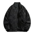 thumbnail image 2 of LOVZFMLL Jackets for Men's Fashion Men's Leather Motorcycle Jackets Casual Coats, 2 of 9