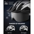 thumbnail image 3 of Casco de bicicleta OutdoorMaster Mountain & Road con luz y gafas, 3 of 7