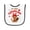 White and Black, variant on Inktastic My First Canada Day Baby Terry Cloth Bib