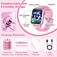 thumbnail image 3 of Smart Watch for Kids Girls Gift Age 3-12 with 39 Games Alarm Clock Camera Video Music Player Pedometer Flashlight 12/24 hr HD Touch Screen Kids Smart Watch Birthday Toys for Girls Ages 4 5 6 7 8 9 10, 3 of 10