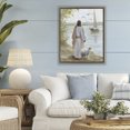 thumbnail image 3 of Stupell Industries Traditional Jesus Waiting Ashore Brown Floating Frame Canvas Art, 25 x 31, by Linda Sperruzzi, 3 of 8
