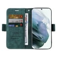 thumbnail image 3 of Wallet Case for Samsung Galaxy S22 Ultra, Wrist Hand Strap Premium PU Leather TPU Shockproof Flip Cover with Kickstand Card Slots Holder Magnetic Clasp Case for Samsung Galaxy S22 Ultra, Green, 3 of 8