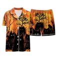 thumbnail image 5 of KPOPLK Girls Pajama Sets Cotton Sleepwear Button Down Short Sleeve with Ruffle Shorts PJS 2-12Y,Size 4-5 Years, 5 of 6