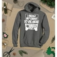 thumbnail image 3 of S4E Men's I Paused My Game to Be Here Hoodie Sweatshirts Small Charcoal, 3 of 4