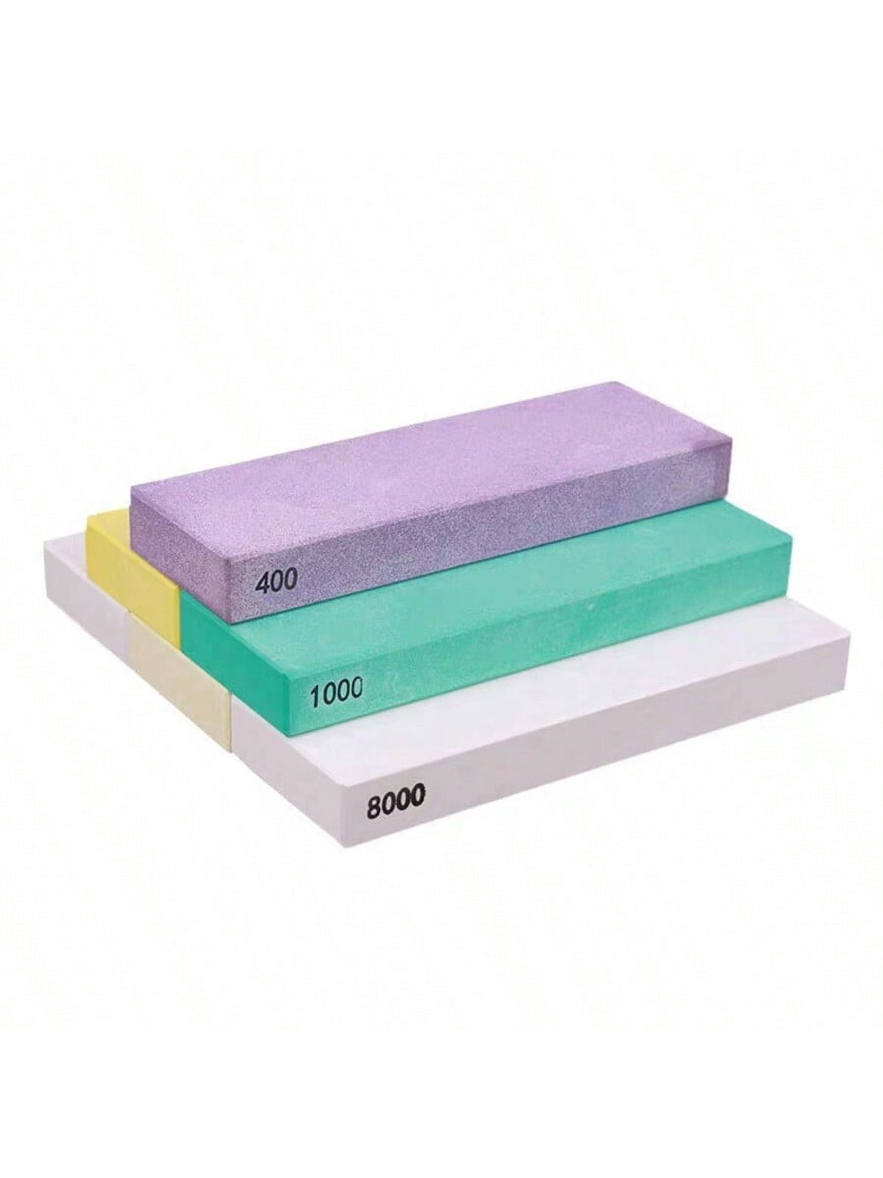 ARTIDGE 400 Grit Sharpening Stones-Larger Grinding Surface Make Sharpening Knife Easier Reduces the Risk of Injury White Corundum Material Sharpener (Product Color Not Fixed)