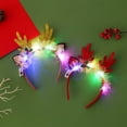 thumbnail image 5 of Diadema navideña con luces LED, copo de nieve, árbol de Navidad, diadema, decoraciones navideñas 2024 para el hogar, niñas, mujeres, regalos de Año Nuevo, 5 of 5