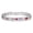 Silver, variant on Yndra CZ Tennis Bracelet for Women,Rainbow Crystal Bracelet, 18K Gold Plated Colorful Stone Bracelet,Elegant Jewelry Gift for Her